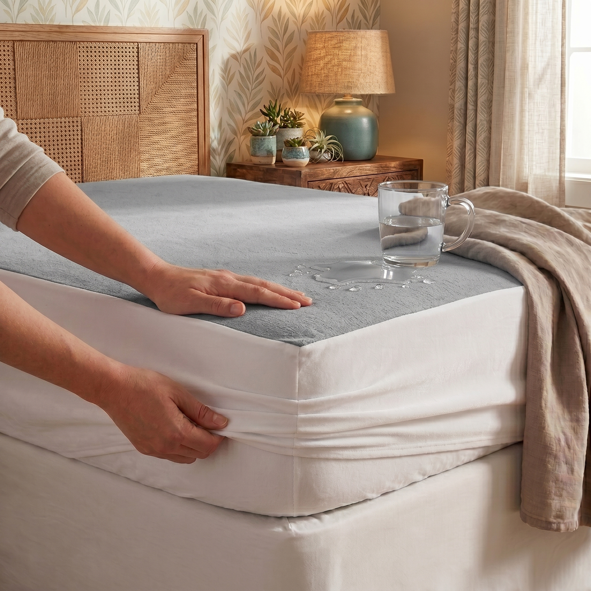 Mattress Protector Colors PU - الصورة 6