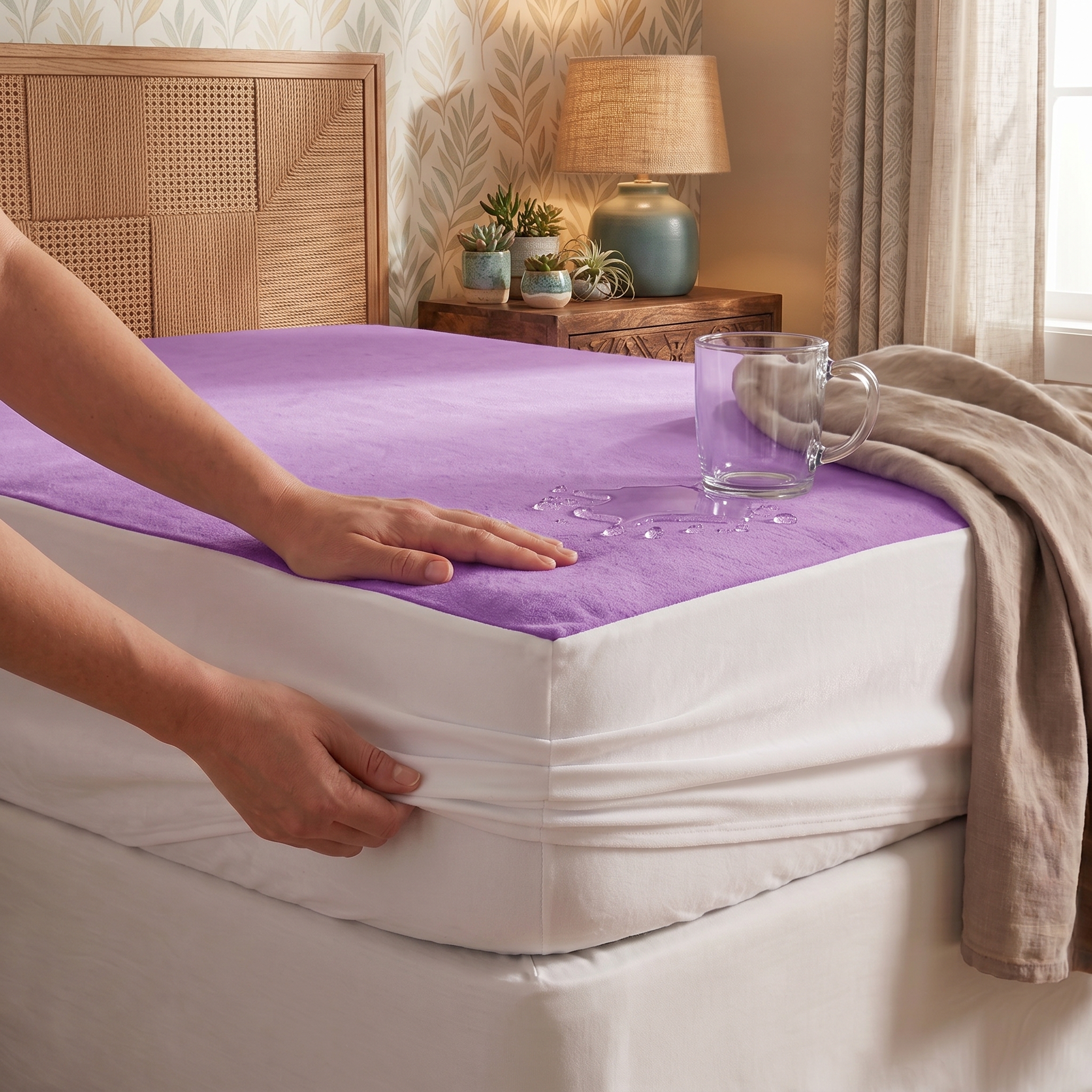 Mattress Protector Colors PU - الصورة 5