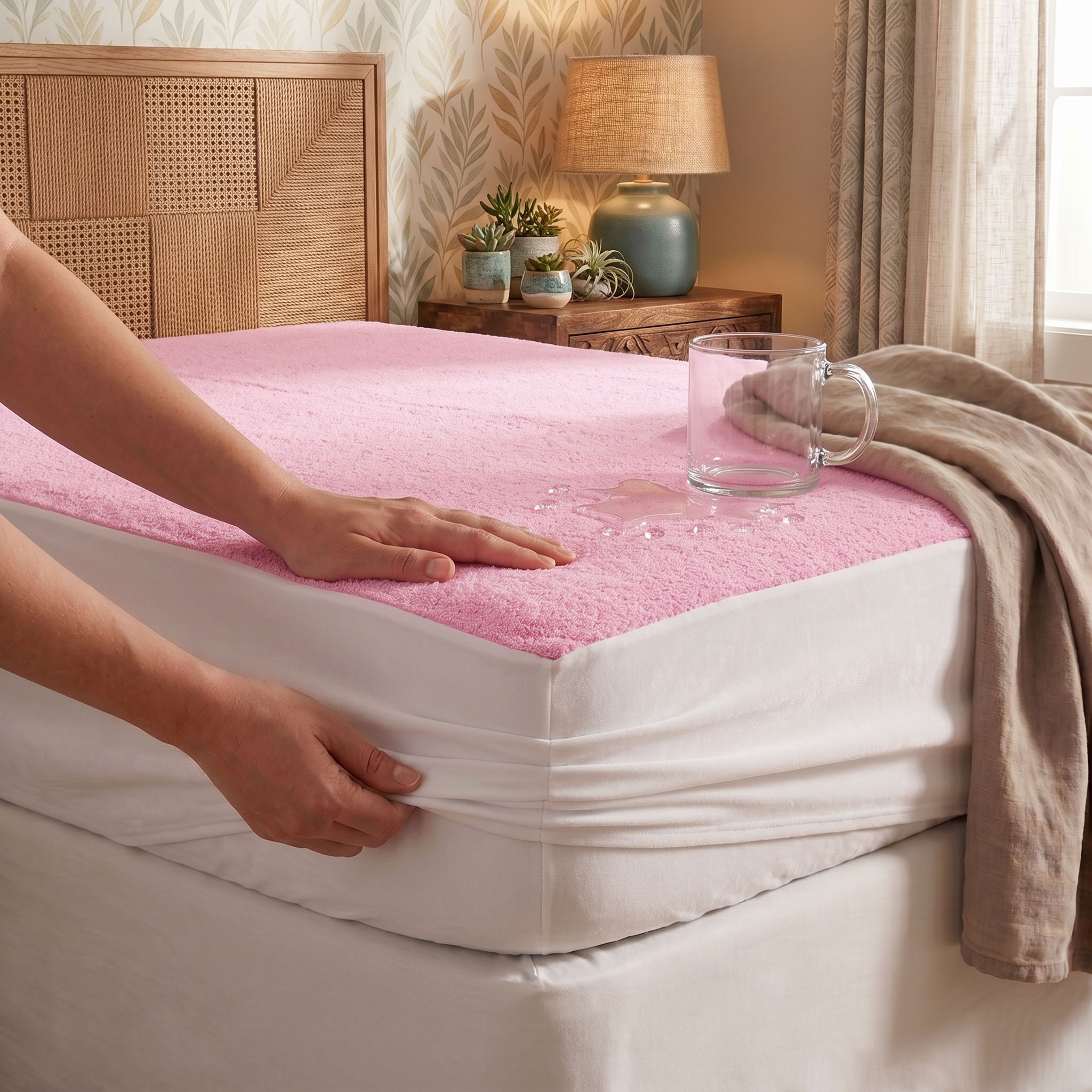 Mattress Protector Colors PU - الصورة 3