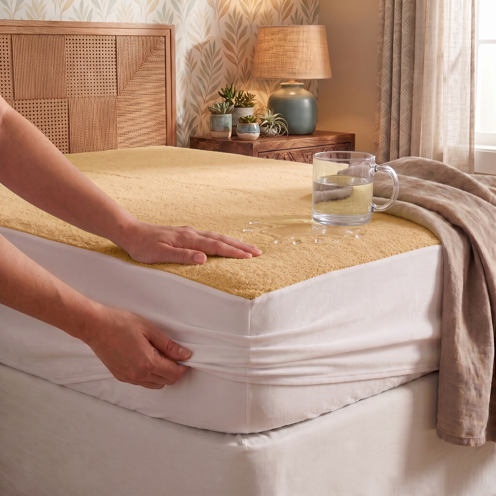 Mattress Protector Colors PU - الصورة 2