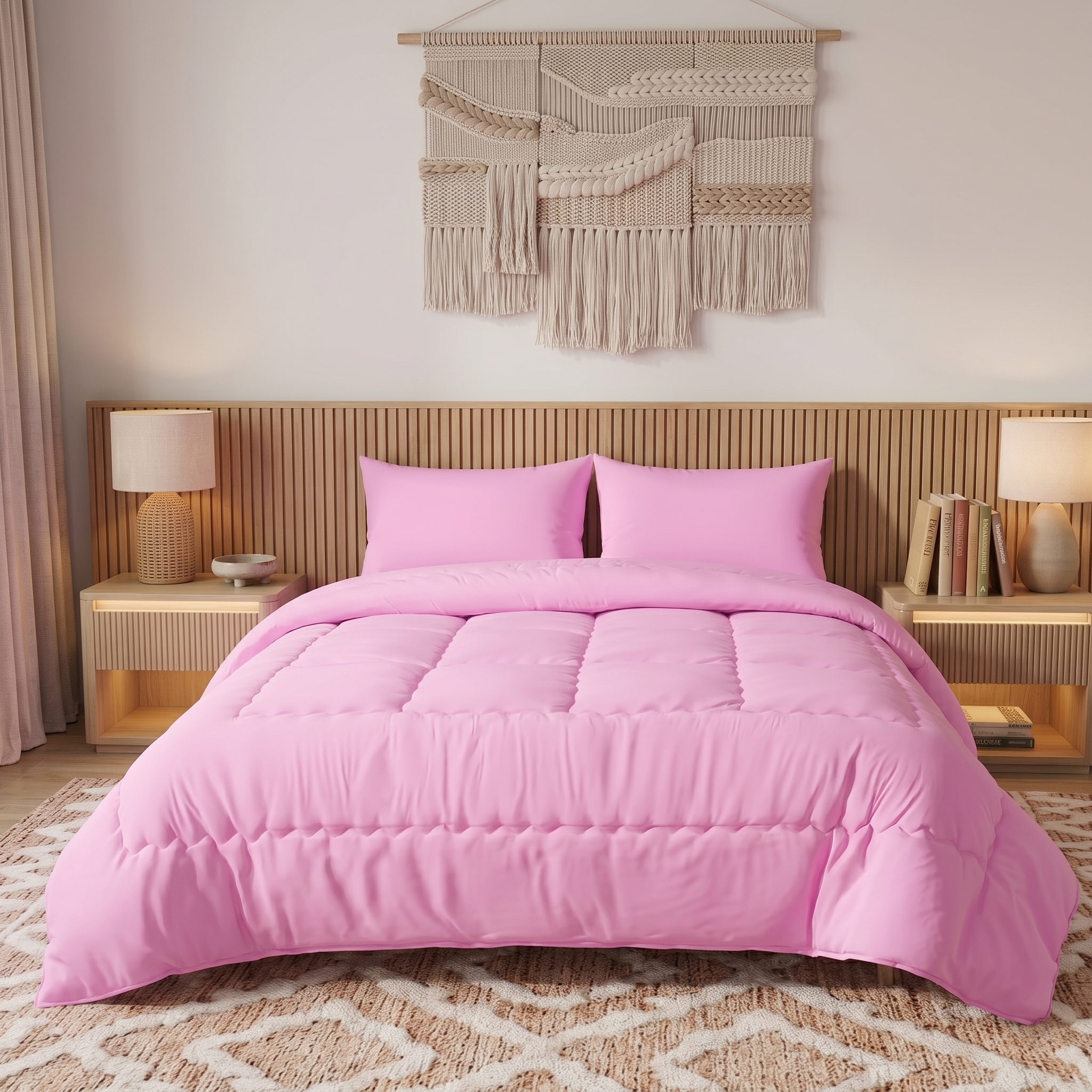 Duvet PolyCotton 800 Rose - Image 3