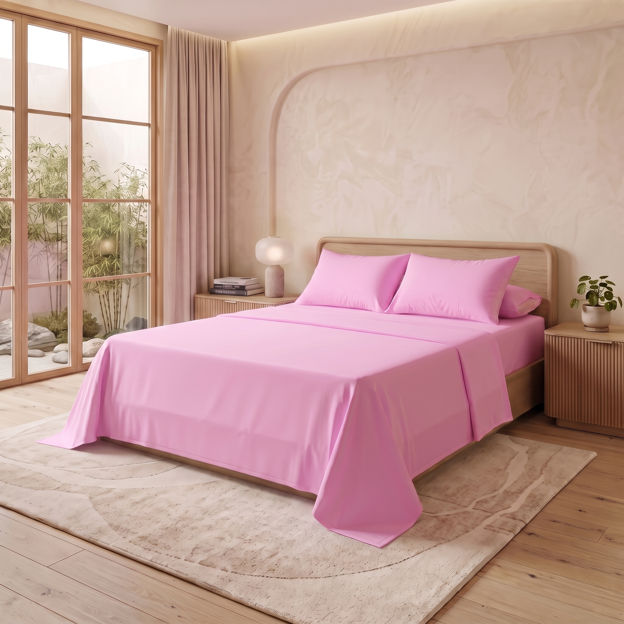 Flat Bedsheet 800 Rose