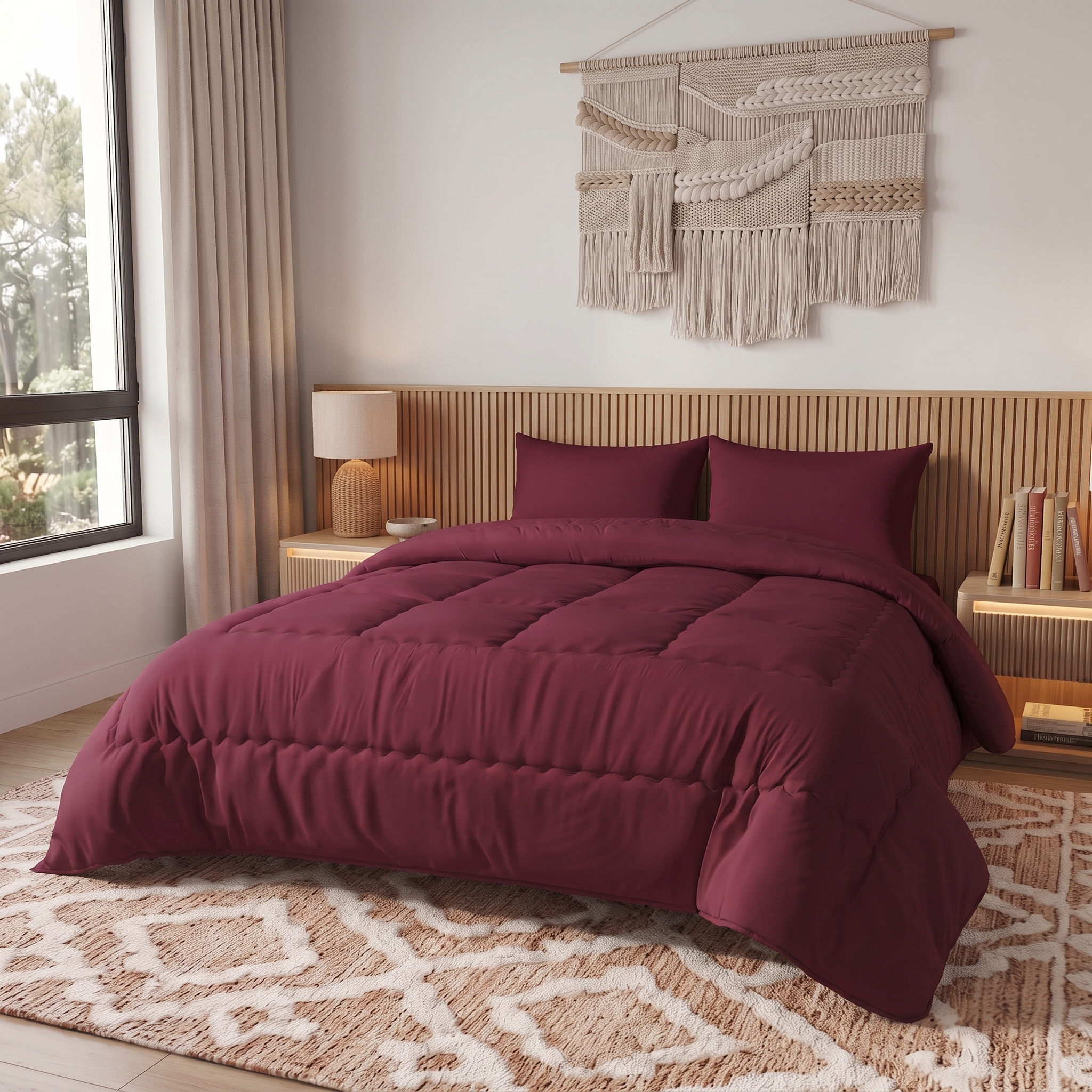 Duvet PolyCotton 810 Burgundy - Image 3