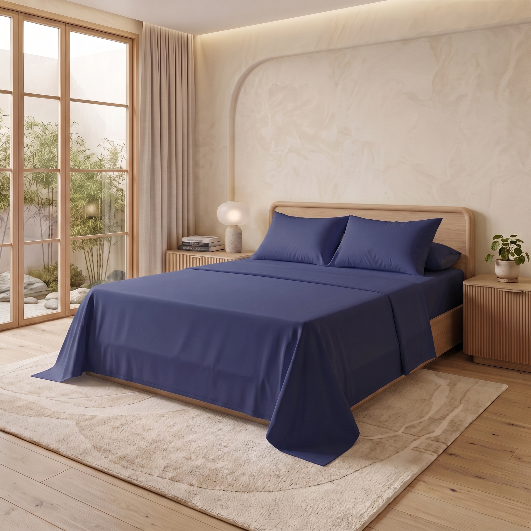 Flat Bedsheet 814 Navy Blue