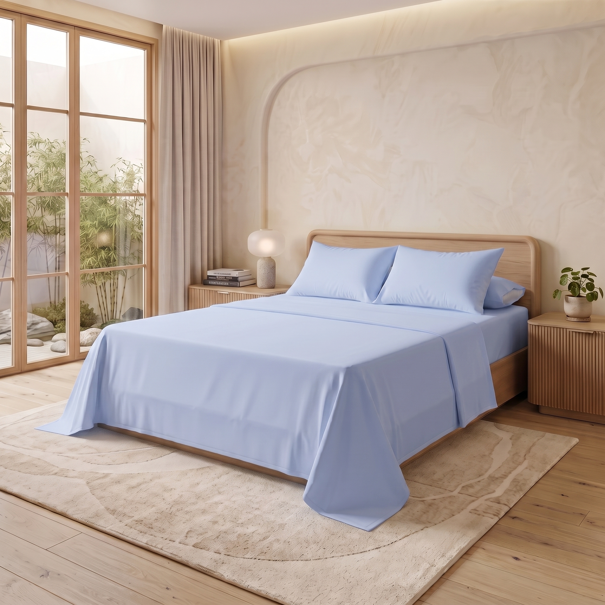 Flat Bedsheet 818 Cyan