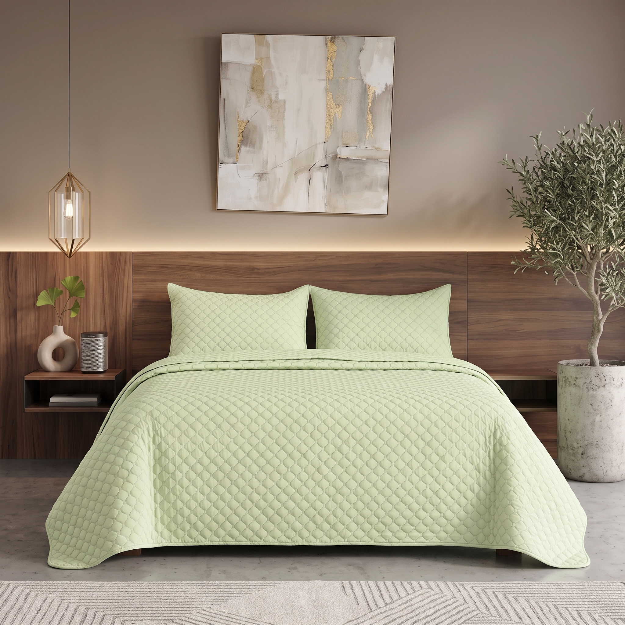 Coverlet Microfiber(F706 Pistachio) - الصورة 3