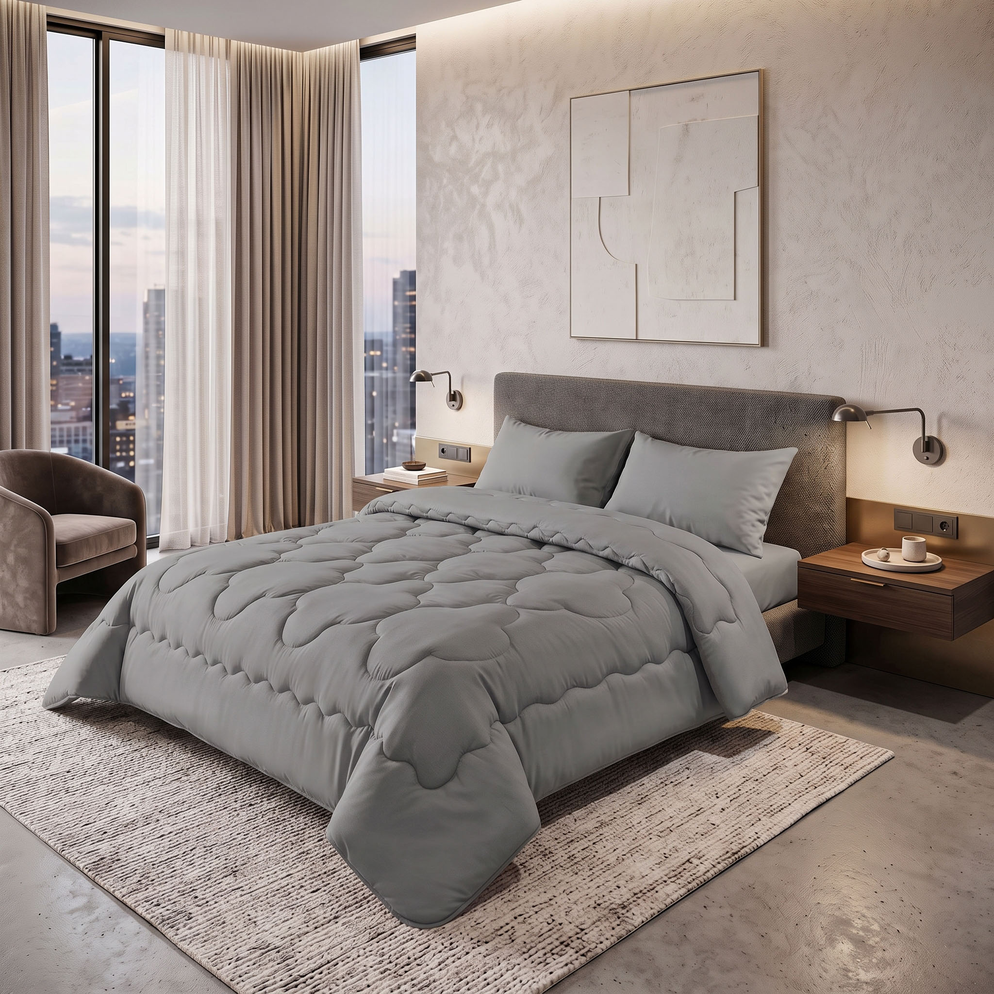 Duvet Plain(F724 Grey) - Image 4