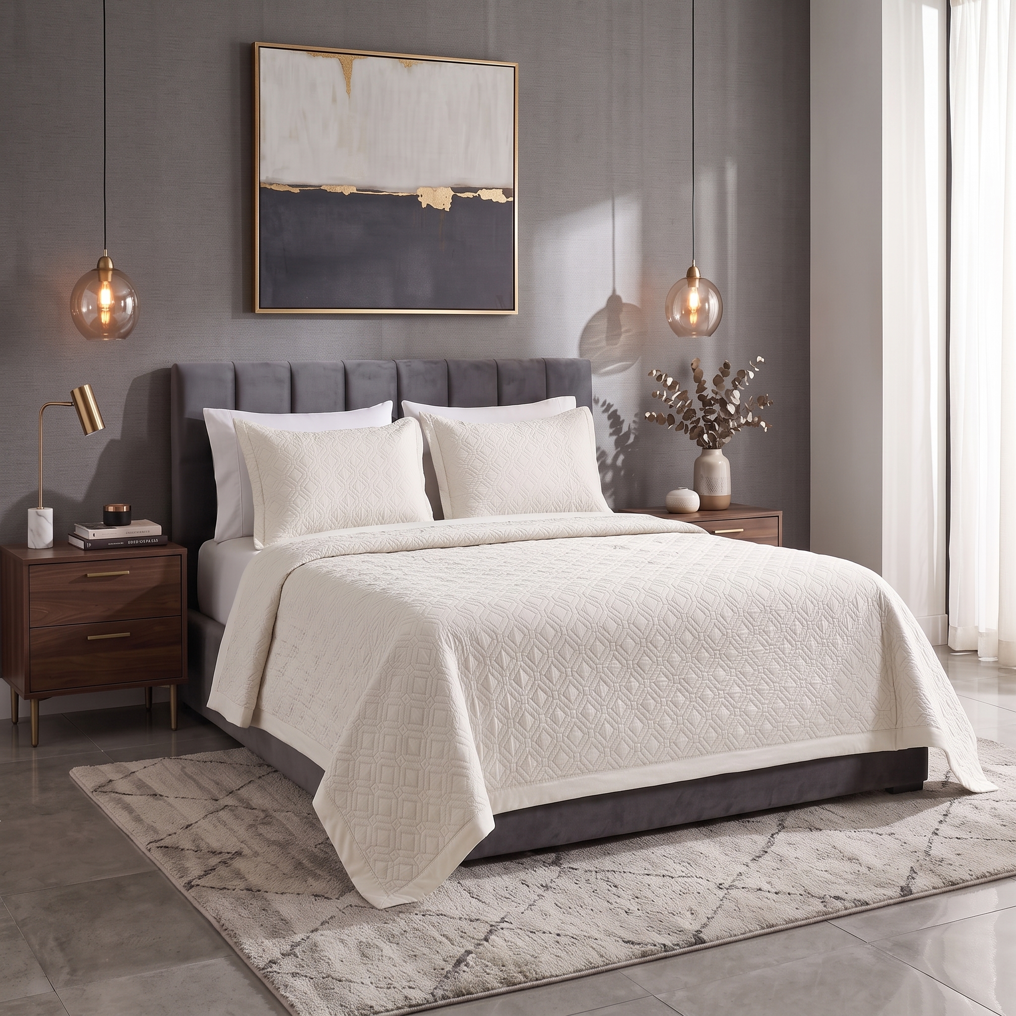 Square Pre wash Coverlet