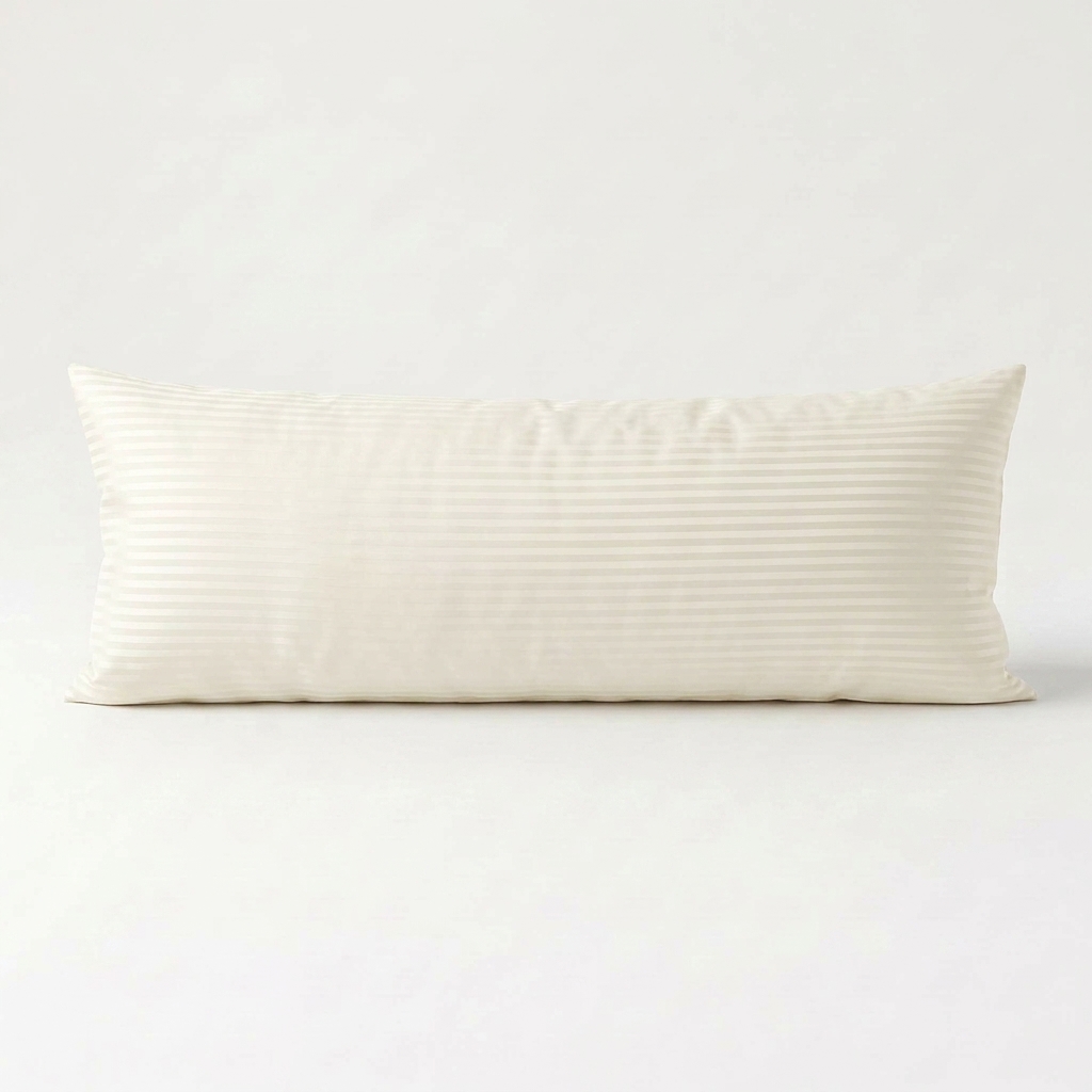 Striped Long Pillow Cover 402 Off-White