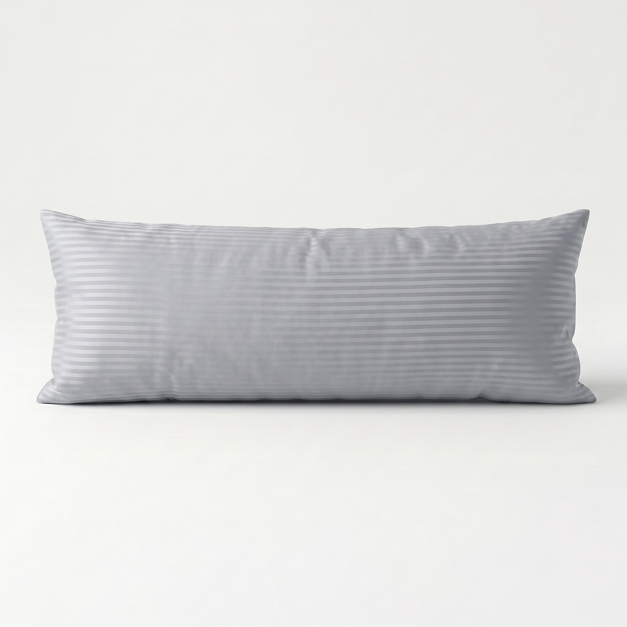 Striped Long Pillow Cover 404 Light Grey