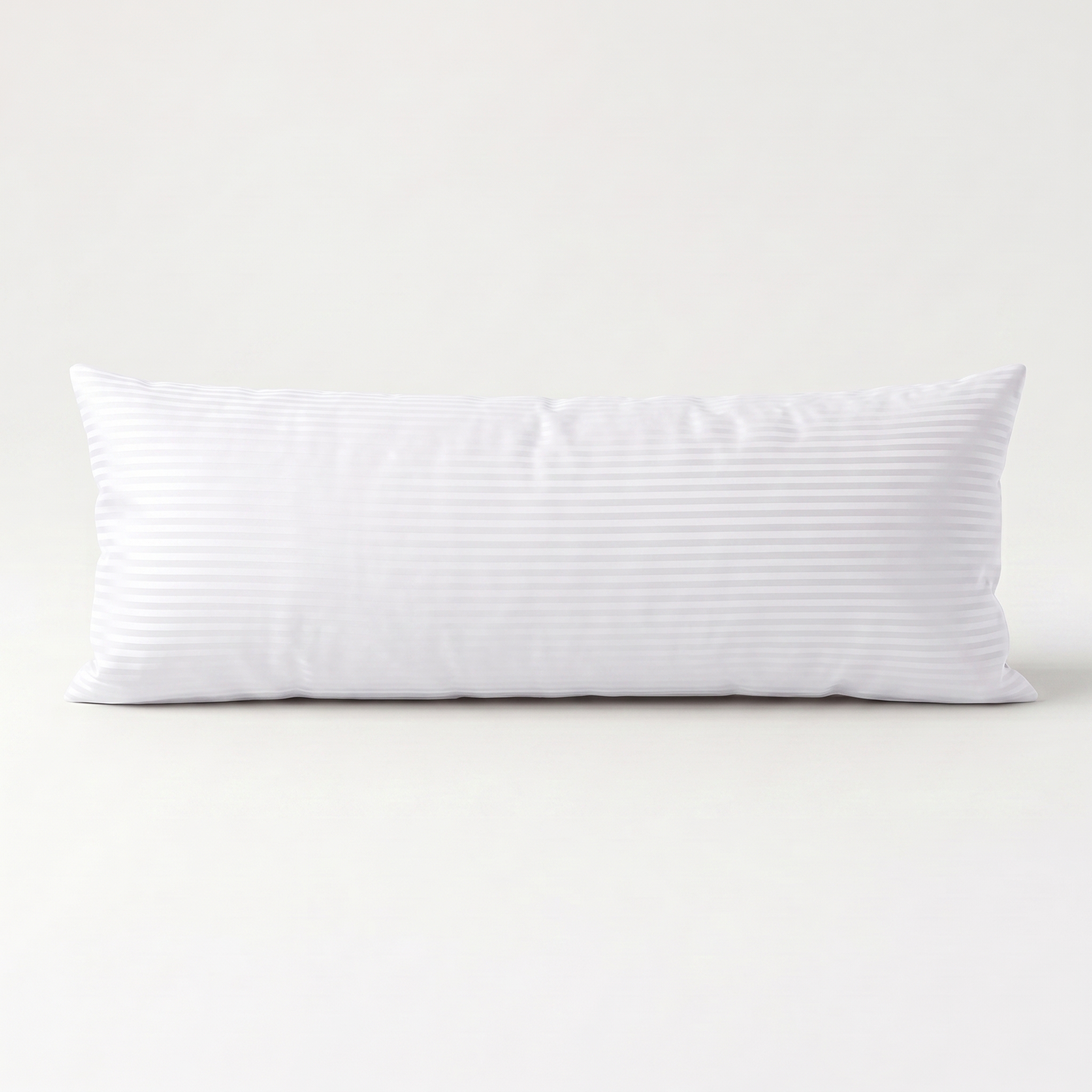 Striped Long Pillow Cover 406 White