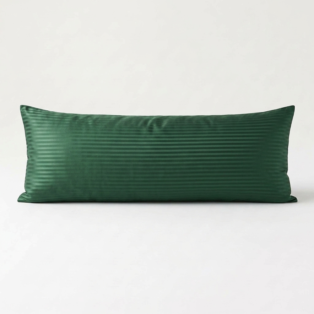 Striped Long Pillow Cover 410 Olive