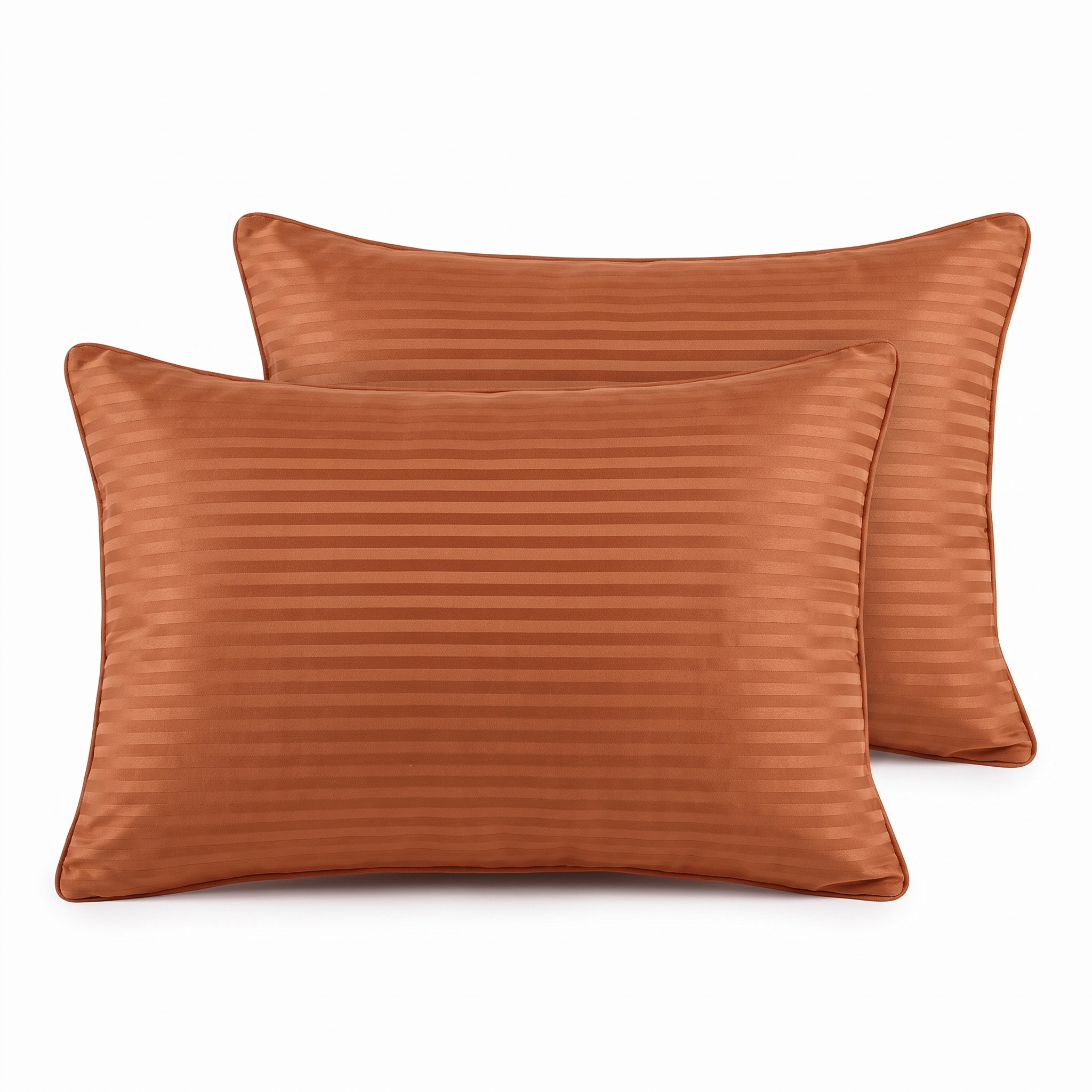 Striped Pillow Cover 411 Salmon